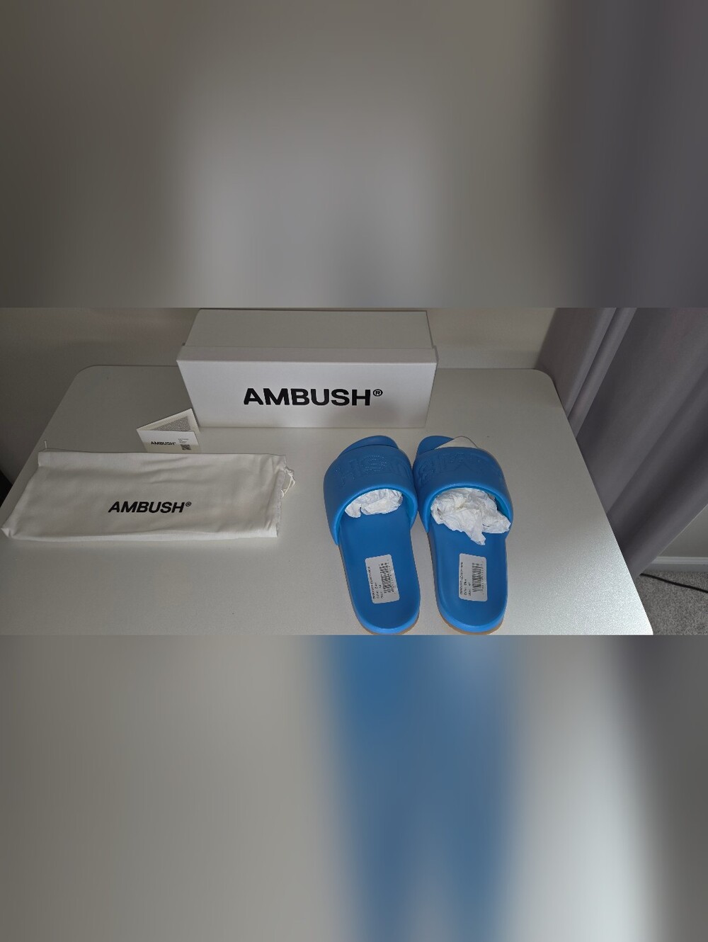 AMBUSH® Men's Blue Slide Sandals